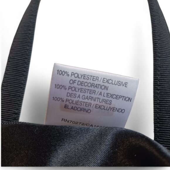 Liz Claiborne Black Beaded Embroidered Mini Tote – Small & Chic - Picture 8 of 8